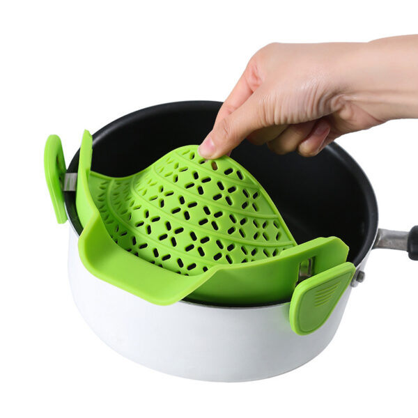 Kitchen Gadgets Silicone Pot Side Drain Stopper - Image 2