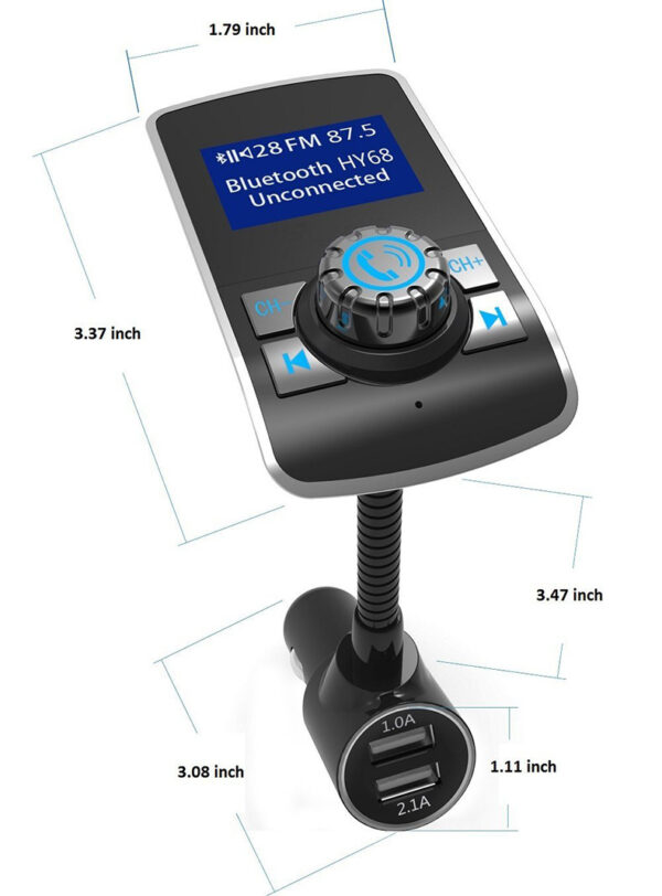 Car Bluetooth Mp3 Car FM Transmitter Car Bluetooth Mp3 Player Card - Image 4