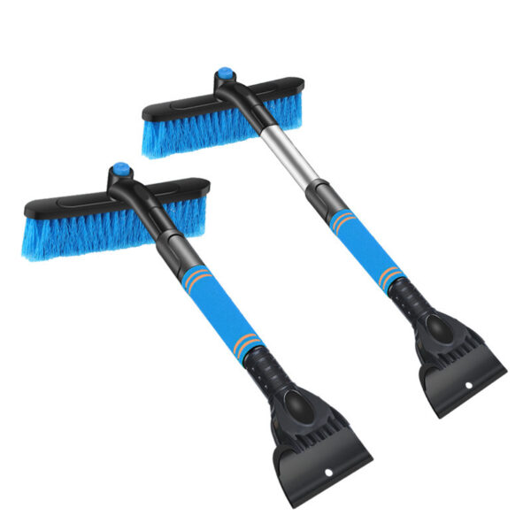 Car Cleaning Brush Ice Scraper Detachable Snow Shovel Brush Dust Remove Brush Auto Windshield Extendable Snow Brush Foam Handle - Image 2