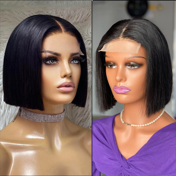 12A Vietnam Bone Straight Bob Human Hair Wigs - Image 2