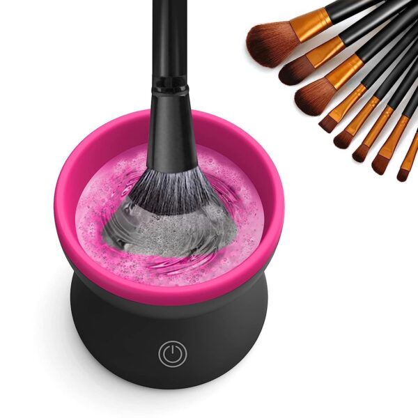 Electric Makeup Brush Cleaner Machine Portable Automatic USB Cosmetic Brush Cleaner Tools For All Size Beauty Makeup Brushes Set - Image 9