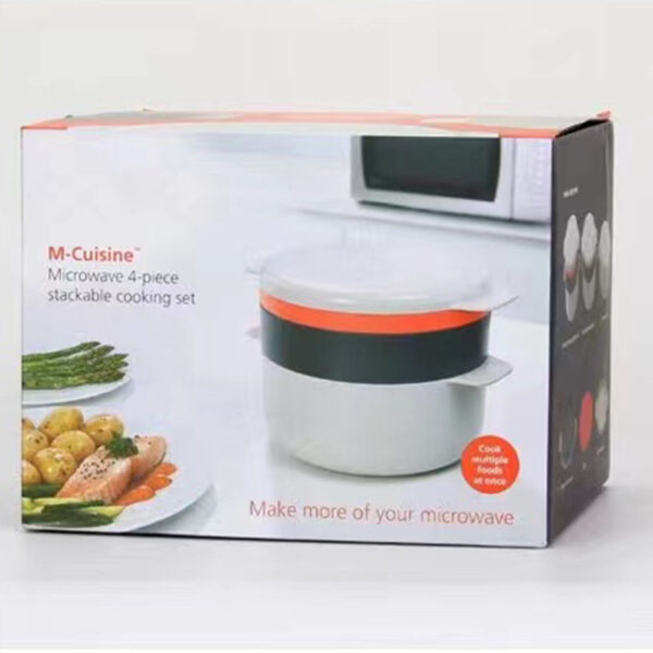 Kitchen Plastic Microwave Steaming Container Kitchen Gadgets - Image 3